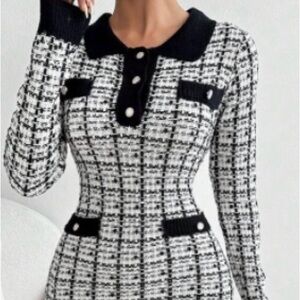 Women long dress sweater